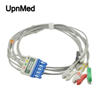 

Compatible M1968A M1971A 5 lead wires set ecg cables, IEC standard with Grabber