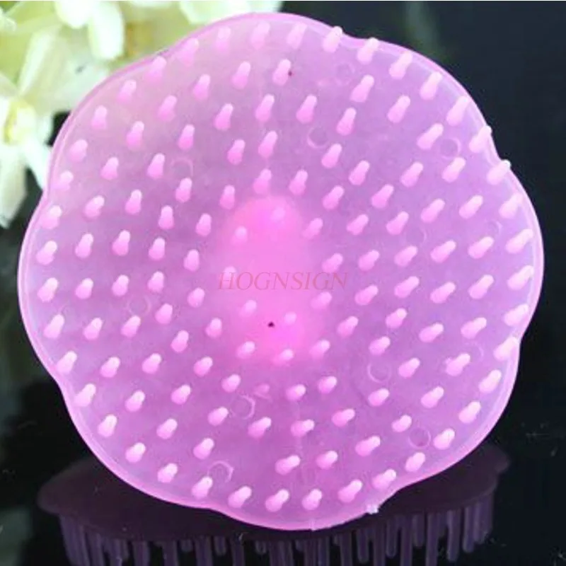 Clean Scalp Shampoo Massage Comb Armor Bath Tool Head Massager Tools Bathing Soft Brush Plastic Manual Grab Itchy Care Hot Sale 2pc rosewood handle soft hard pig bristle brush for cultural relics antiques bodhi bracelet polishing clean manual brush tools