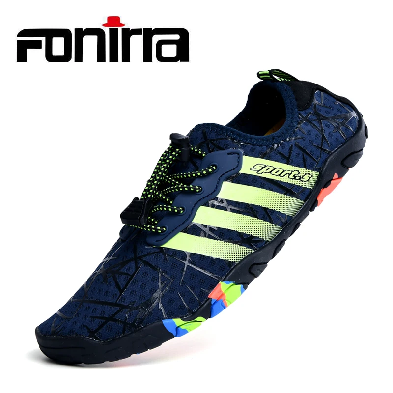 FONIRRA Summer Water Shoes Men Breathable Mesh Aqua Lightweight Beach Sandals For Quick Drying Sports Flats 573 | Обувь