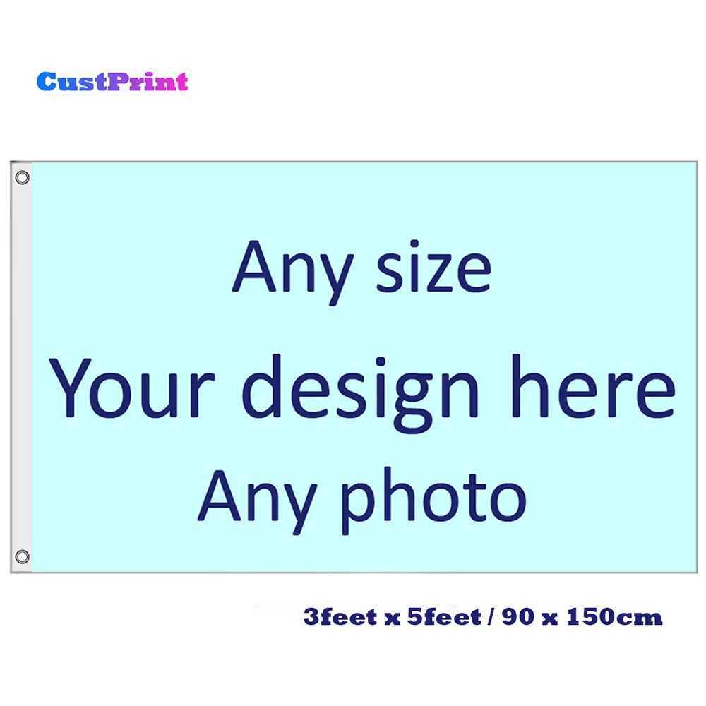 3x5FT Digital Print Custom Flag 90X150CM DIY Polyester Banner Customize Flags And Banners