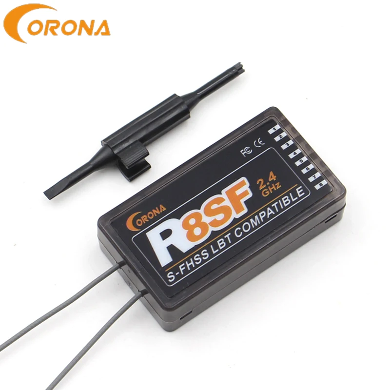 Ресивер Corona 2 4G R8SF 8CH S FHSS/FHSS совместимый с FUTABA FHSS T6j T6K T8J T10J 14SG 16SZ 18MZ 4PLS пульт