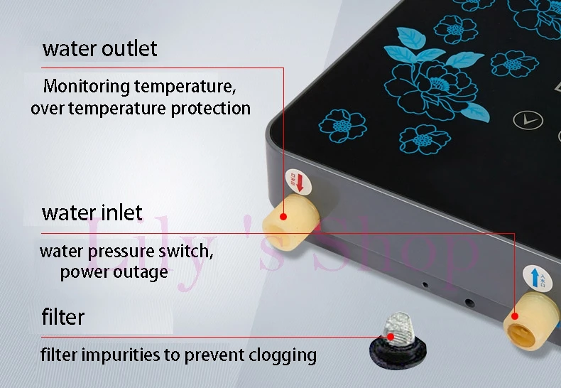 DMWD мгновенный Tankless Электрический водонагреватель кран Кухня Мгновенный нагрев коснитесь Душ обогреватель для ванной светодиодный