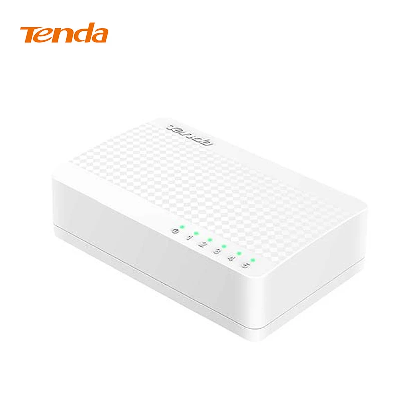 Сетевой коммутатор Tenda S105 5 портов 10/100 Мбит/с переключатель RJ45 Lan хаб MDI