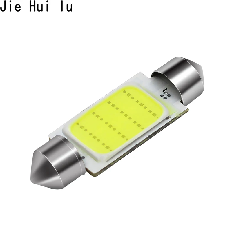 1 шт., 31 мм, 36 мм, 39 мм, 41 мм, COB светодиодный светильник C5W, C10W, автомобильный купольный светильник, авто, внутренняя карта, крыша, лампа для чтения, DC12V, белый цвет