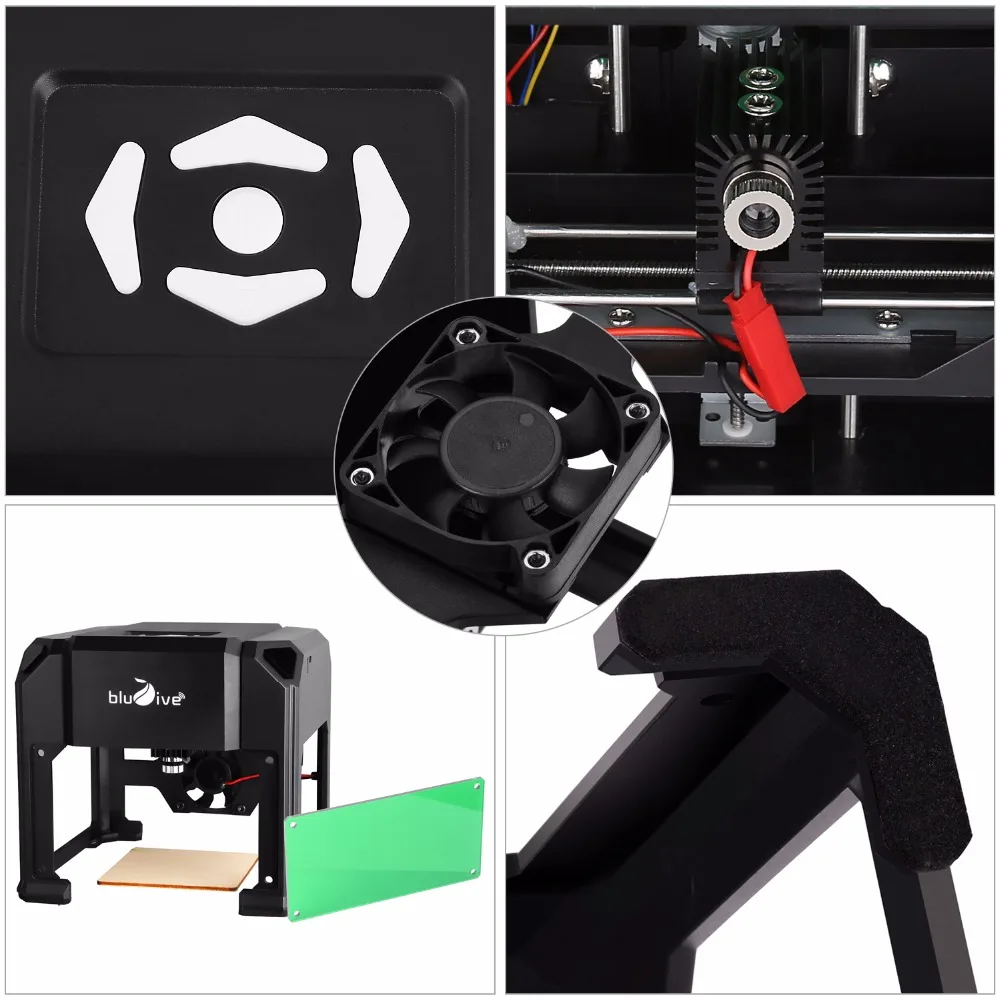 1500mw USB Laser Engraver 8*8cm Large Carving Area  Art Crafts High Speed for PC Windows DIY Engraving Machine