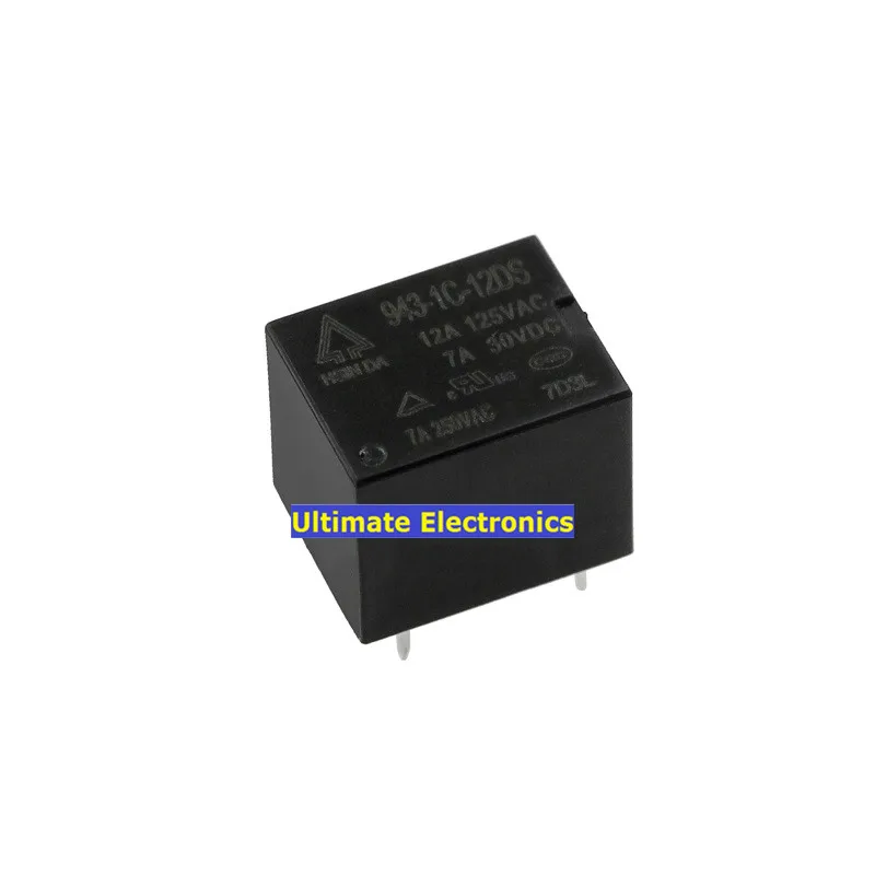 10 шт. реле 943 1C 12DS 12VDC 12A Преобразование 5 футов DC12V открытие и закрытие