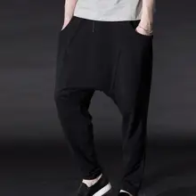 28-43 распродажа как горячие торты Sping мужские новые модные Гарун Висячие низкая промежность досуг ноги брюки карман