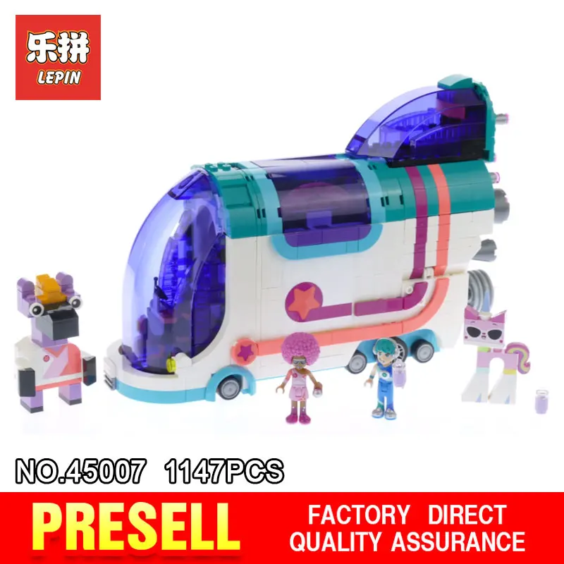 

LEPIN 45007 Pop-Up Party Bus Compatible With The 70828 Set Building Blocks Bricks Educational Toys Model Christmas Gifts