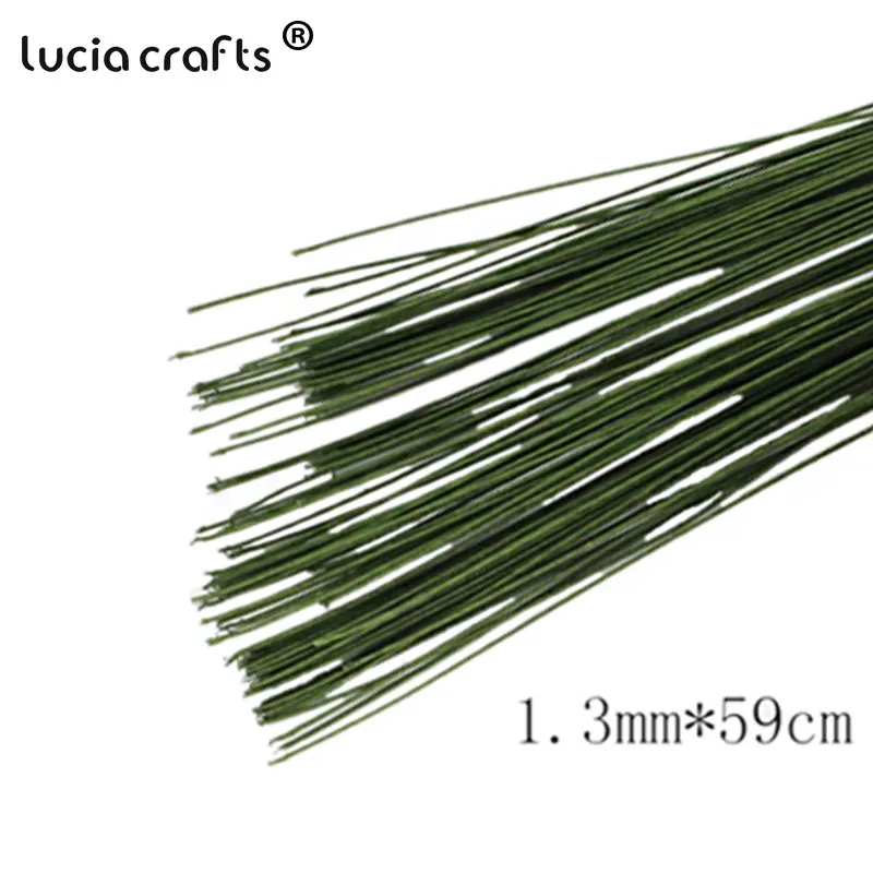 1,3 мм 59 см/3 мм 40 см длина зеленый кофе цвет бумаги пакетики с проволокой искусственный цветок стволовых 12 шт./лот G1308