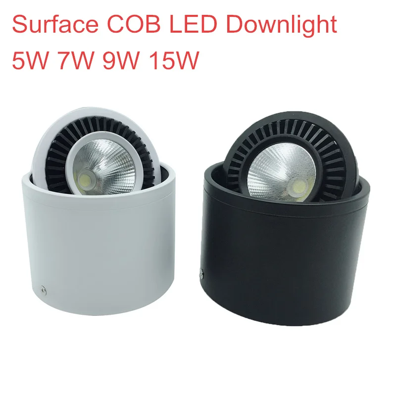 Новый дизайн поверхностного монтажа LED COB светильник 360 градусов вращающийся