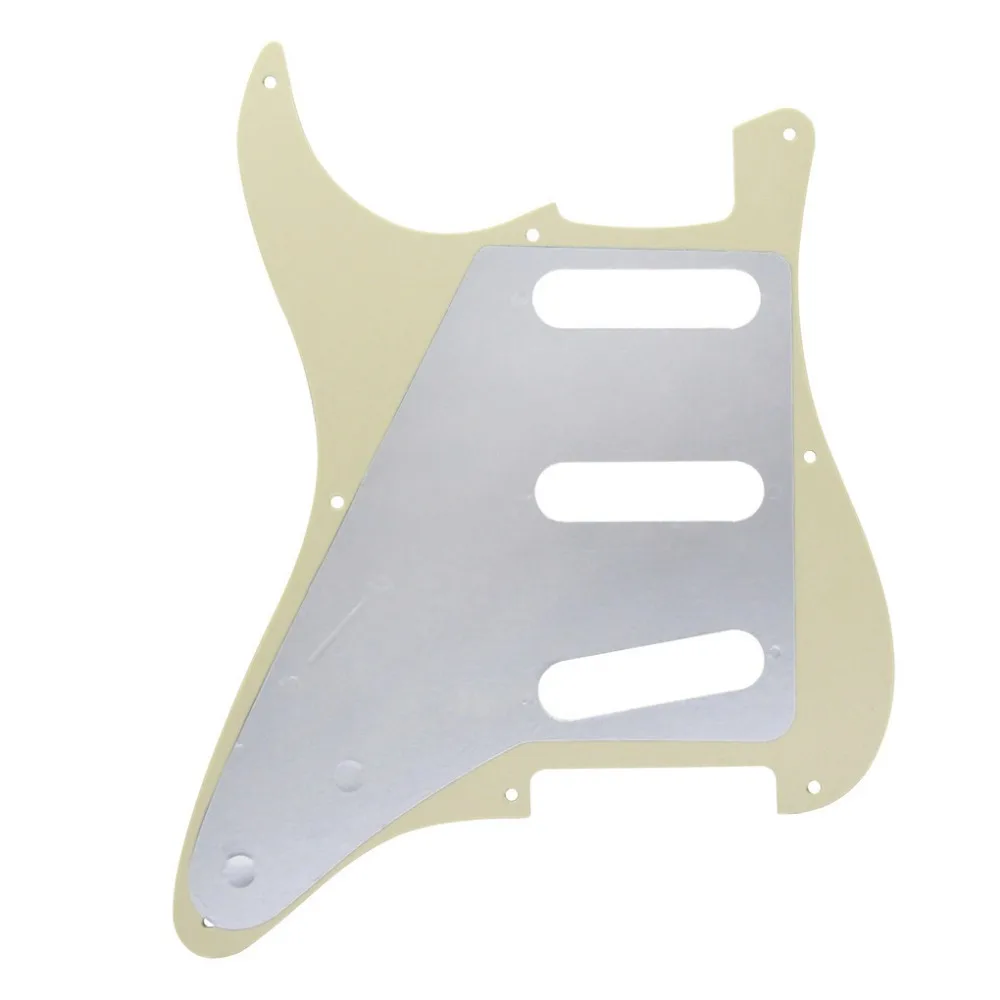 FLEOR 1 шт. винтажная 8 отверстий электрогитара Strat накладка sss pick Guard царапина пластина w/Винты гитарные части и аксессуары