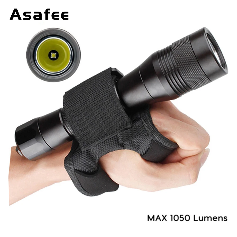 Светодиодный фонарик для дайвинга Asafee перезаряжаемый CREE светодиодный подводное