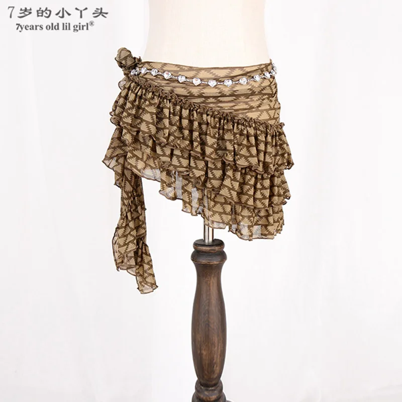 Belly Dance Belt Hip scarf Mesh Gothic Tribal Belly Dance Over ScarfBL21-26