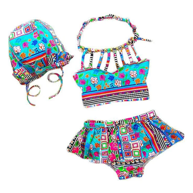 Best Offers 2018 New Baby Cute Girls Female Children Hanging Neck Split Swimsuit Korean Style Children's Swimwear Beach Bathing Suits