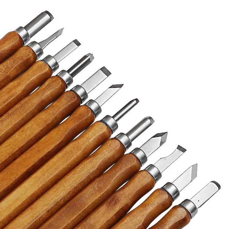 13 шт./компл. деревянной ручкой плотник инструменты для резьбы по дереву инструменты комплект резак гравюра набор ручных инструментов