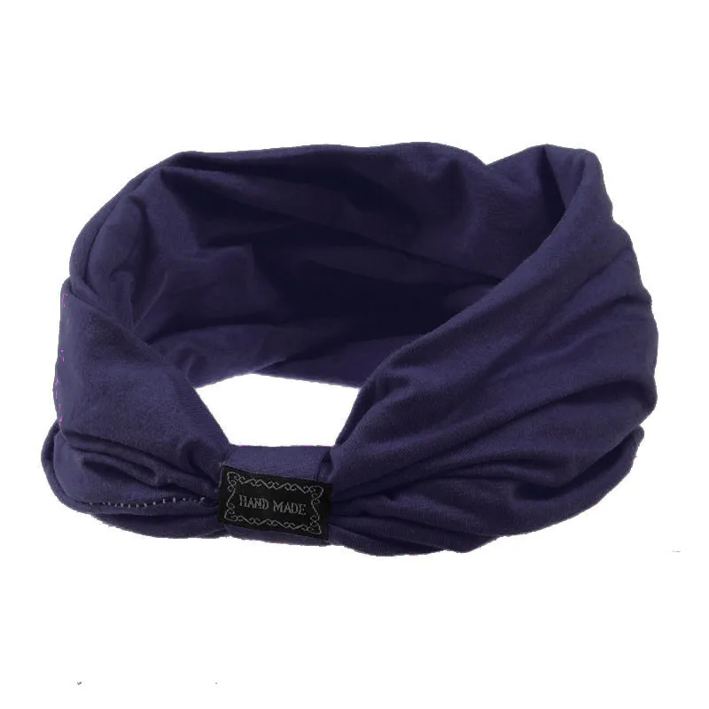Эластичные спортивные повязки на голову для женщин аксессуары для волос тюрбан головные уборы - Цвет: I