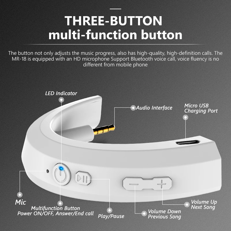 BT4 1 Bluetooth Adapter Wireless Bluetooth Receiver for Bose QC 25 QuietComfort 25 aptX Headphones QC25 Support iOS and Android
