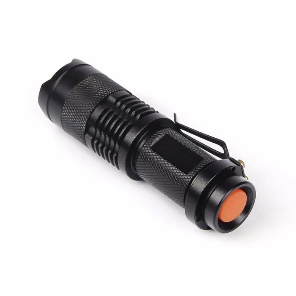 6 шт./лот светодиодный фонарь Мини Q5 светодиодный светильник-вспышка 2000лм с регулируемым фокусом, масштабируемый светильник-вспышка, лампа с батареей AA/14500 для кемпинга