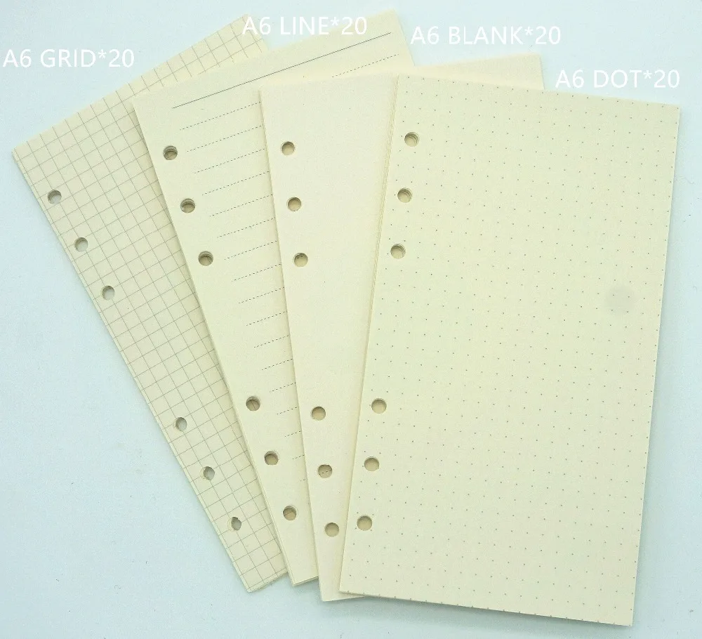 Cadernos folhas de páginas de papel Color : Normal