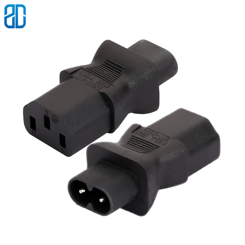 

C8 -C13 C13 IEC 320 C13 to C8 AC Power Adapter IEC 3Pole Female to C8 2Pin Figure 8 Male AC Converter Socket