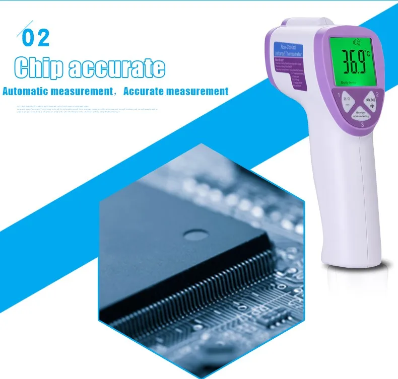 Детский термометр цифровой электронный тело, лоб бесконтактный термометр с ЖК-подсветкой уход за ребенком температурный пистолет