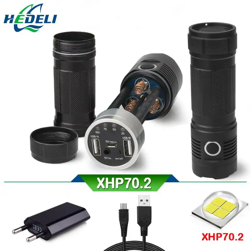 

xhp70 led dynamo flashlight xhp70.2 powerful led flashlight spotlight hunting lanterna usb torch flash light 18650 led zaklamp