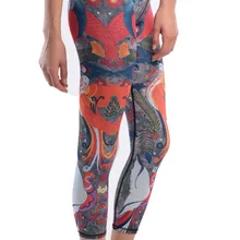 Женские леггинсы с принтом «Love Birds» для фитнеса, быстросохнущие, высокая талия, до середины икры, энергетические брюки, брюки, ropa mujer