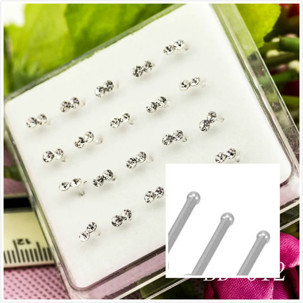 Silver Ball Nose Pin Wholesale 20pcs Lot 1.5 mm Argent Uni Ball nose stud