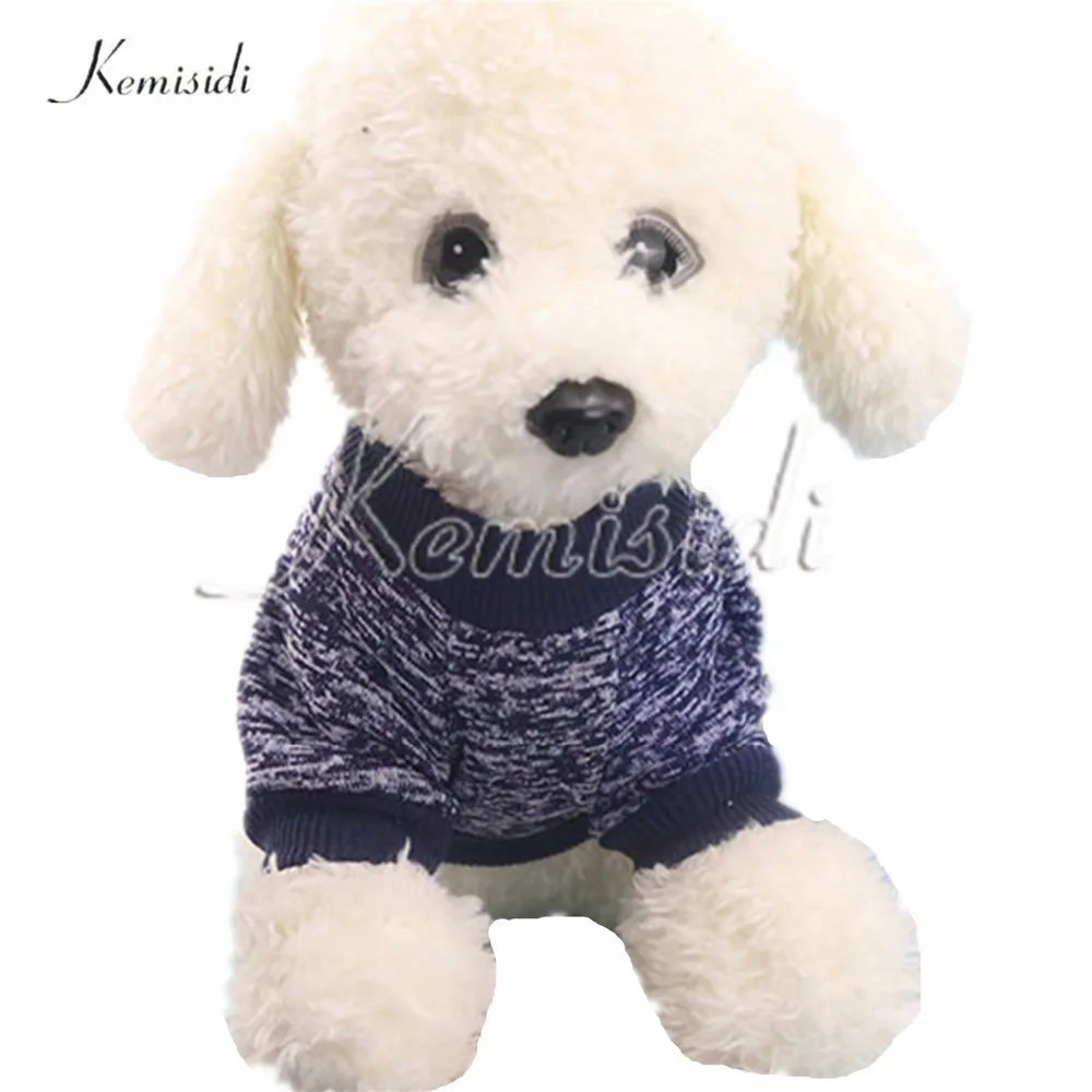 KEMISIDI Одежда для собак десять цветов Классический Модный шерстяной свитер для собак и кошек осенняя и зимняя Милая флисовая одежда