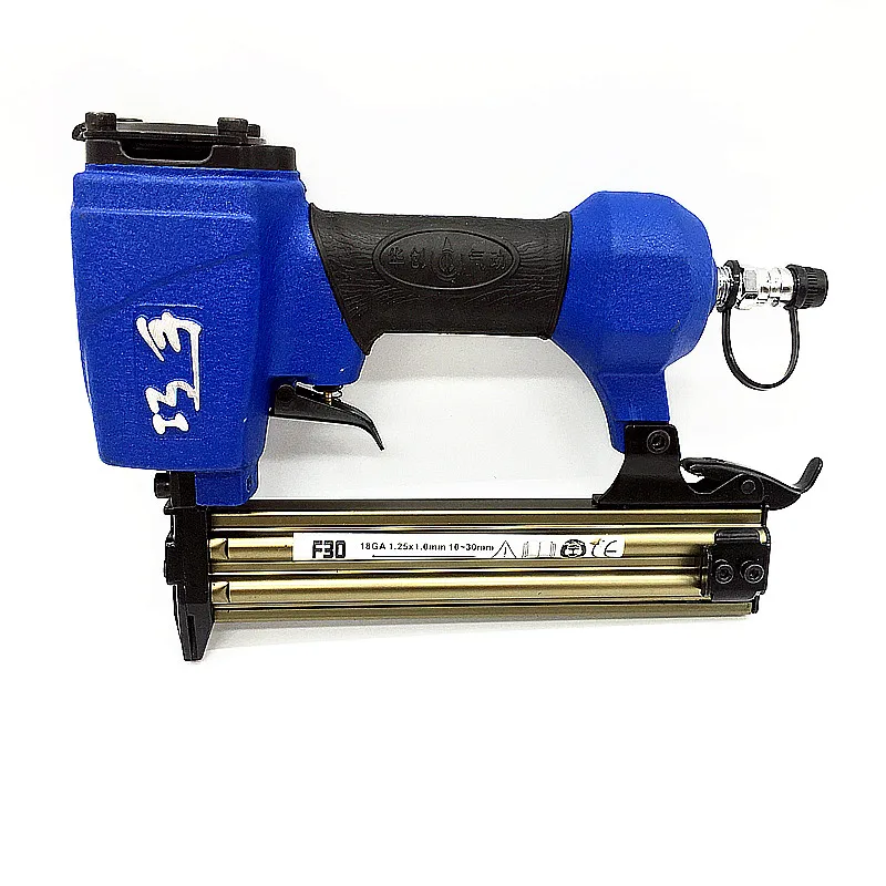 

Air Nailer Gun Straight Nail Gun Pneumatic Tools Air Tools Nail Gun F30 blue