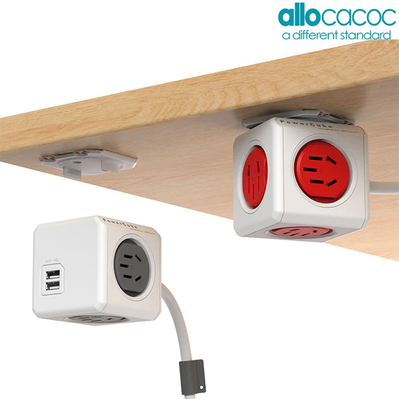 Allocacoc Original Smart Home Electronic Plug powercube Power Strip Socket Charging USB 4 Sockets Interface Extension Australia