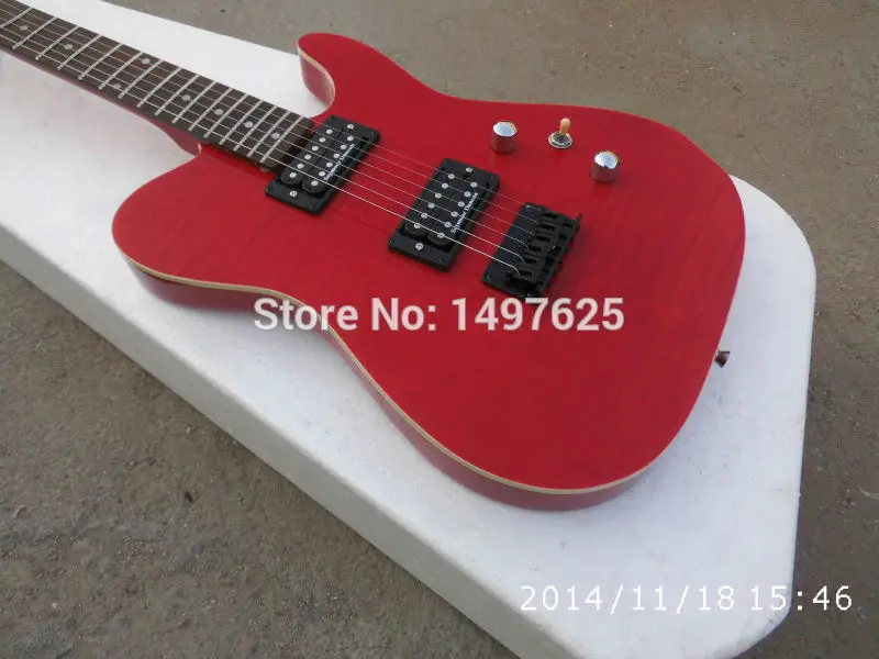 

Free shipping new guitarra fen tl Burgundy color electric guitar/with seymour Duncan pickups /maple flame top/guitar in china