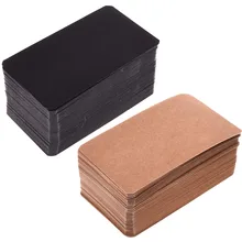 XRHYY 200 шт белый цвет крафт-бумага двухсторонняя пустая бумага сообщение визитная карточка слово открытка DIY подарочная карта(3-1/2x2 дюйма