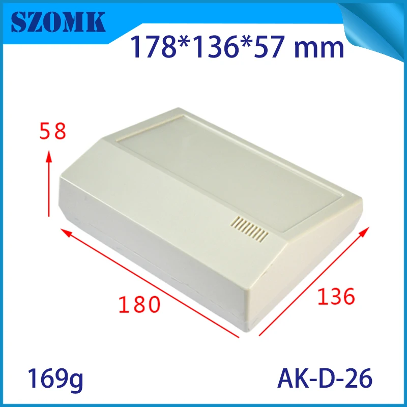 

4 pcs, 178*136*57mm plastic desktop enclosure housing for equipment boxes abs plastic enclosure for electronics junction housing