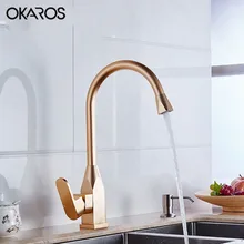 2016 neueste Küchenarmatur Raum Aluminium Gold Einzigen Handgriff Heißes Und Kaltes Wasser Waschbecken Becken Mischbatterie Torneira Cozinha