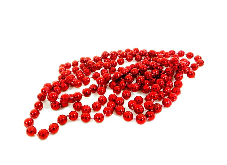 

2m Christmas Bead Chain 2018 New Year XmasTree Room Decorations Festival Party Home Decor Red/Gold Color#3$