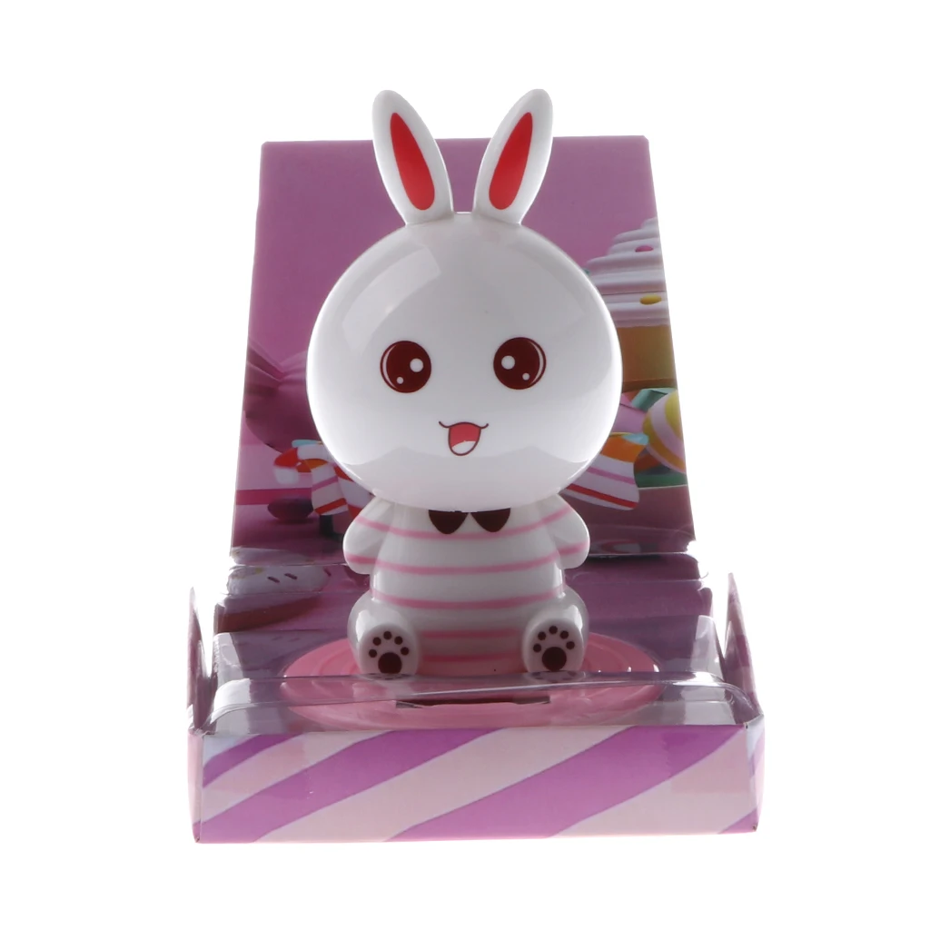 Kids Solar Powered Waving Hands Fortune Cat Kitten Animal Swinging Toy Car Home Ornament Decor Kids Xmas Gifts Gag Prank Toys