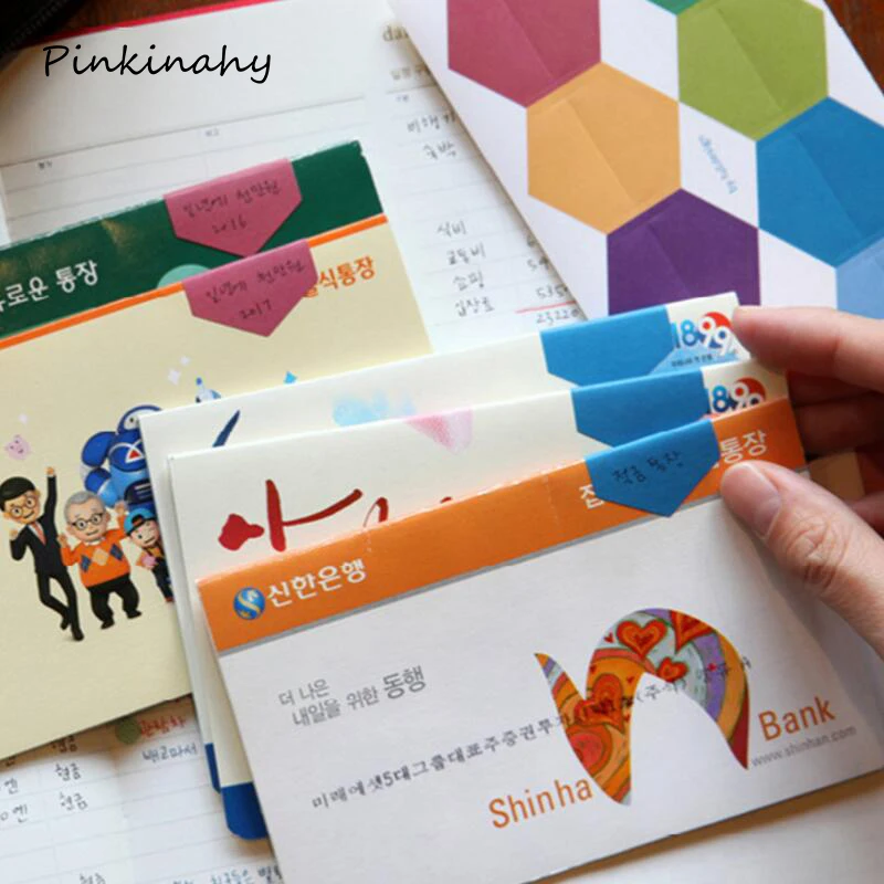 Korean Cute Color Creative Office Novelty memo pad Sticky Notes Planner Stickers Page Index office School Supplies Stationery | Канцтовары