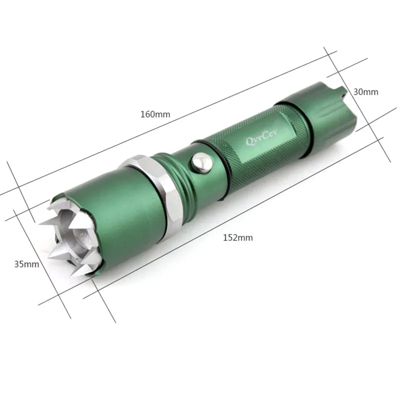 Xpe Q5 флэш-светильник для самообороны светодиодный светильник-вспышка перезаряжаемый тактический фонарь для охоты аварийный защитный 18650 зарядное устройство