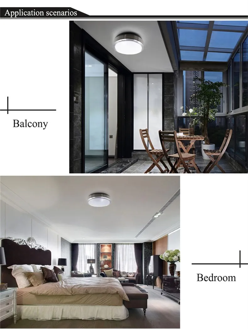 Антирадарная индукция/контроль звуков, светодиодные потолочные светильники, современный блеск, акриловая лампа, абажур для ванной, прохода, лестницы, балкон, потолочный светильник
