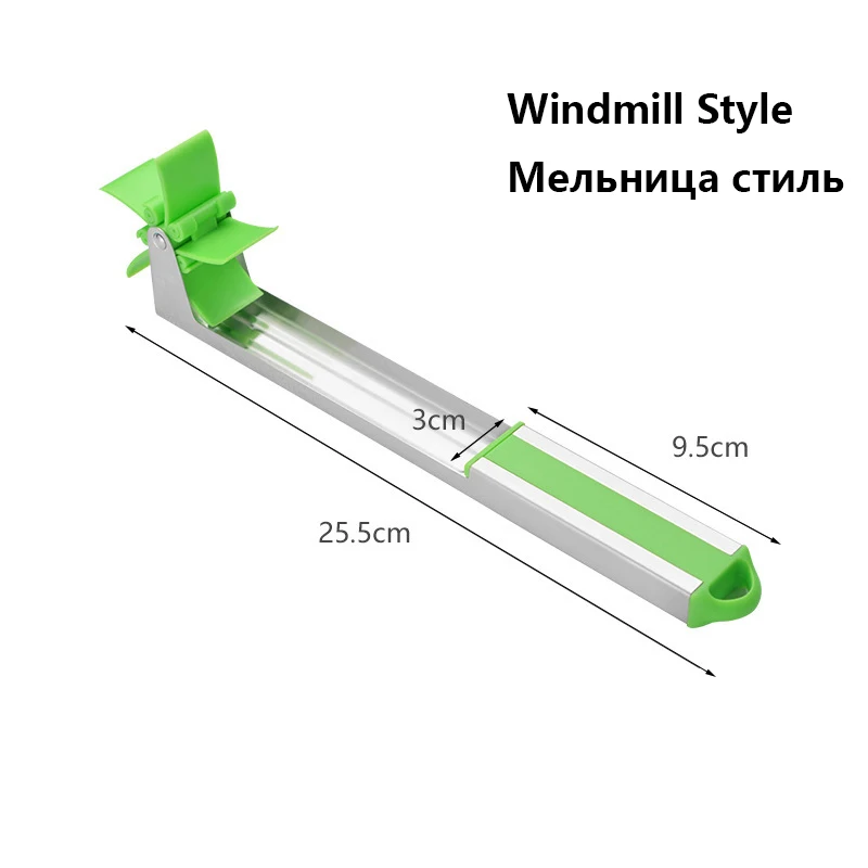 В форме ветряной мельницы слайсер для нож для арбуза резак креативные фруктовые предметы энергосберегающий резак слайсер со шкалой для приборы для дыни - Цвет: Windmill Shape