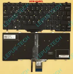 Оригинальный Клавиатура США для Dell для XPS 12 9250 E5270 E5250 3150 3160 ключ с подсветкой 9Z. NCDBC. A01 0XCD5M