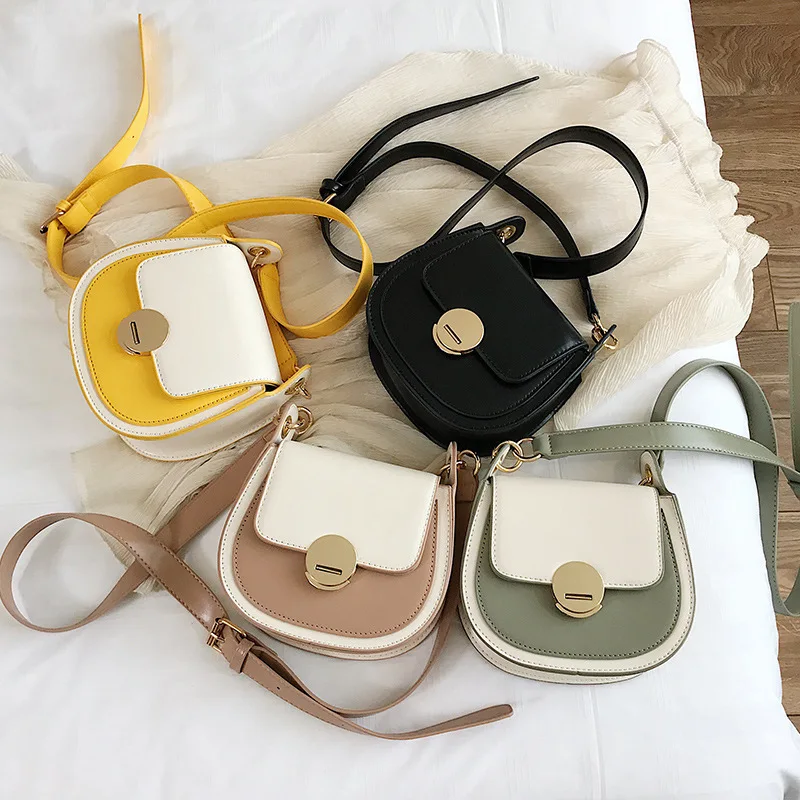 

Female Crossbody saddle Bags For Women 2019 Quality PU Leather Luxury Handbags Designer Sac A Main Ladies Shoulder Messenger Bag