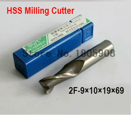 

Free delivery 2 slot 10PCS M9.0 high speed steel straight shank vertical milling cutter milling cutter of end milling cutter