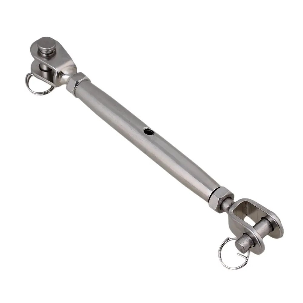 

304 Stainless Steel European Style Closed Body M8 Jaw Turnbuckle With Working Magnetic