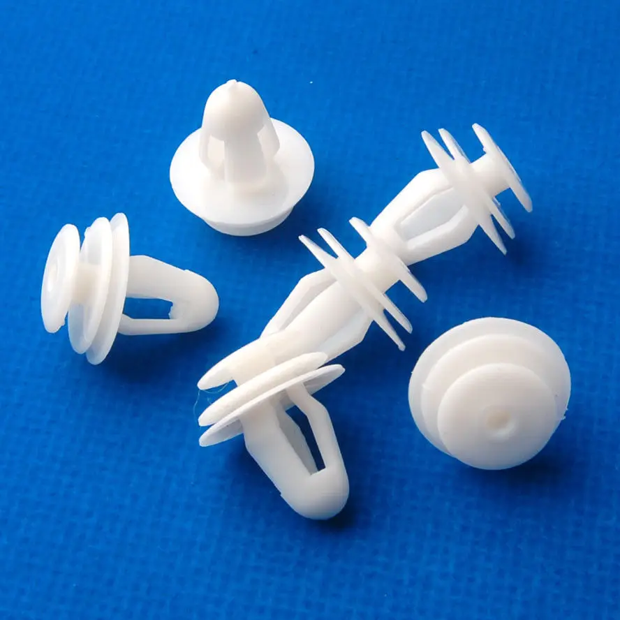 

BBQ@FUKA 50Pcs White Car Door Trim Panel Nylon 6777102030 Clip Retainer Fastener Fit For Toyota Corolla Car Accessary