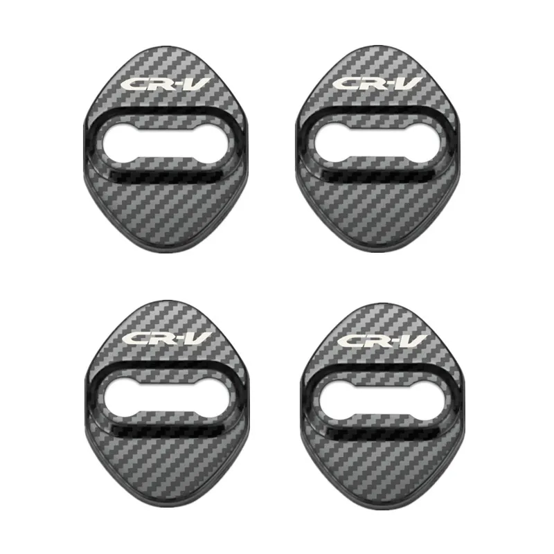 

Carbon Fiber Door Lock Decoration Protection Cover case for Honda CR-V CRV 2008 2013-2015 2017 2018 Accessories Car Styling