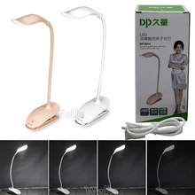 Duration Power Desk lamp USB Table Lamp 20 LED Table lamp with Clip Reading Bed Light LED Desk lamp Table protection eye led desk lamp led table lamp iron morden american foldable long arm reading lamp e27 clip office lamp