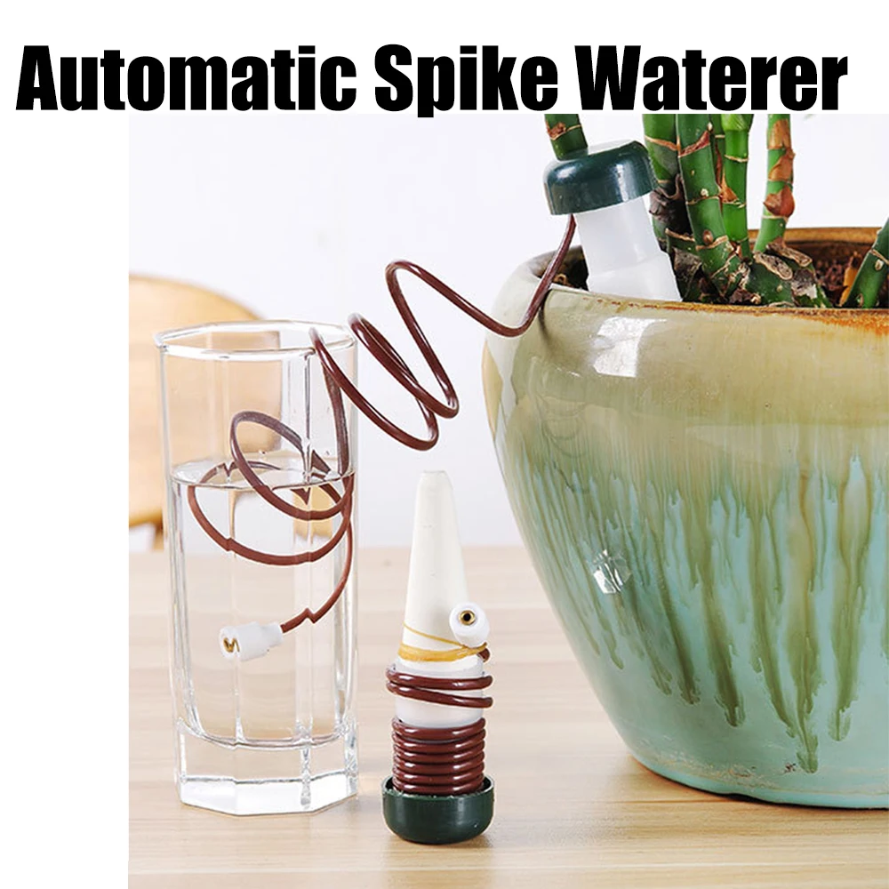 

2Pcs Automatic Drip Waterer Spike Tender Houseplant Plant Indoor Watering System N28 Drop Ship