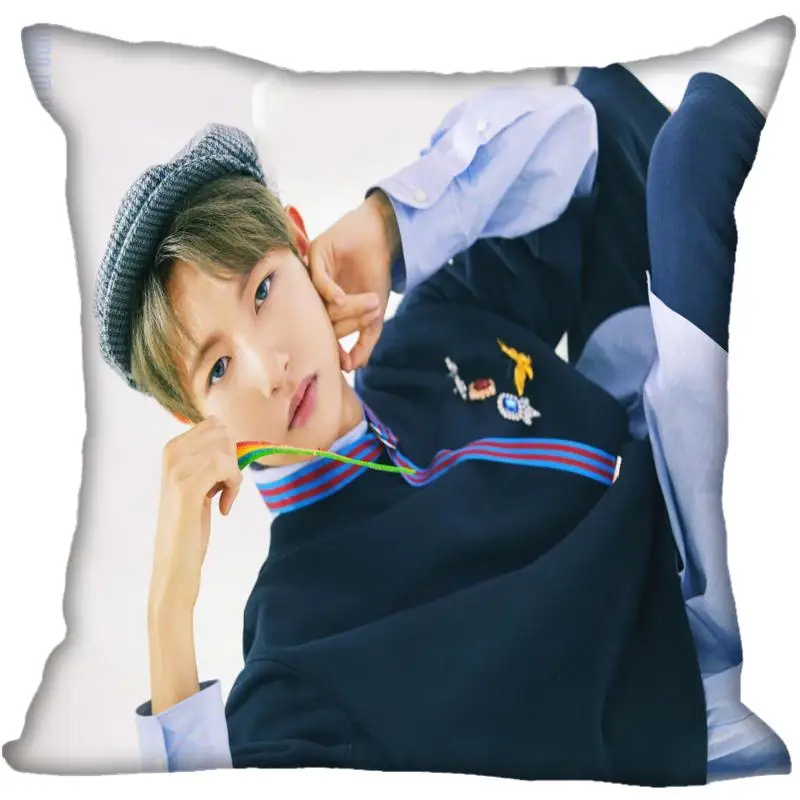 Корея Pop NCT RENJUN квадратные шелковые атласные наволочки с принтом 35x35 см 40x40 одной